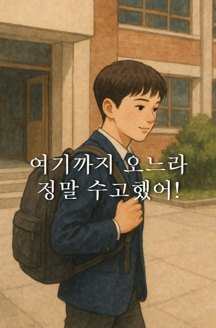  수능을 보는 아이들에게 응원을 보냅니다: 여기까지 오느라 정말 수고했어!