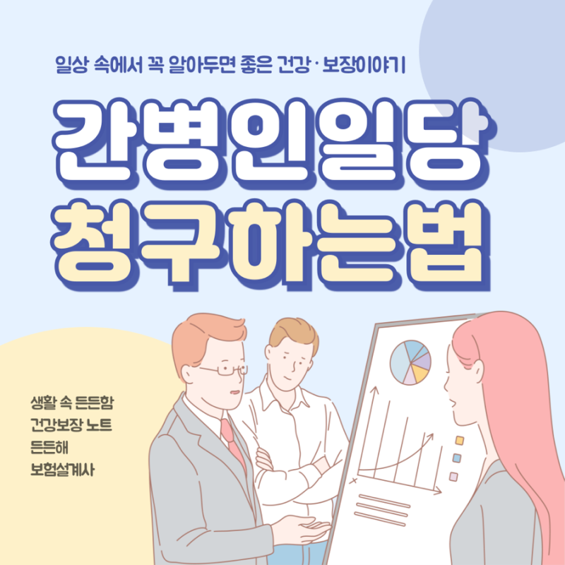 삼성화재 간병인 일당 보험청구 방법 실제 간병인일당 보상청구 사례