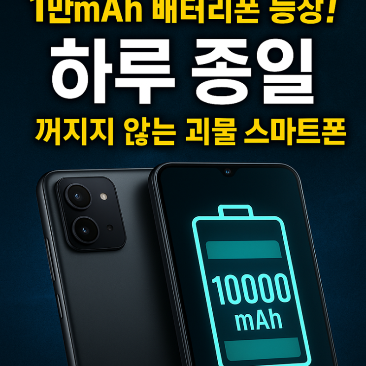   “보조배터리야, 뭐야?” 1만mAh 배터리 탑재 스마트폰 등장 임박! 