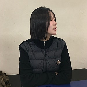 몽클레어 니트패딩 여성 L 크림판 몽클 패딩가디건 후기 + 코디