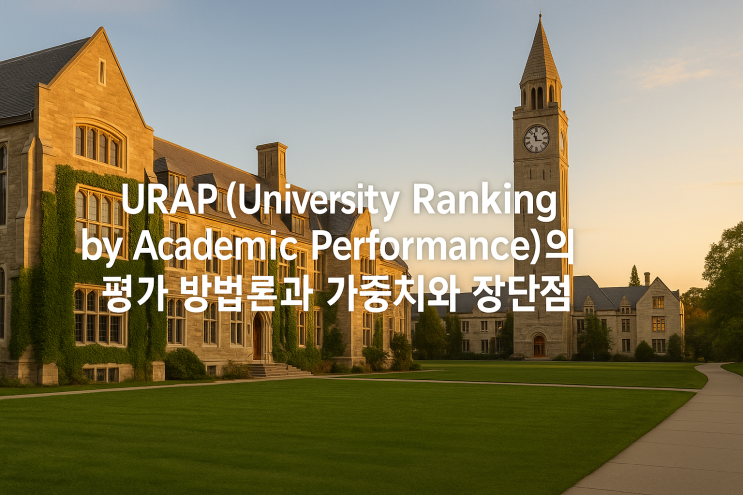  URAP (University Ranking by Academic Performance)의 평가 방법론과 가중치와 장단점