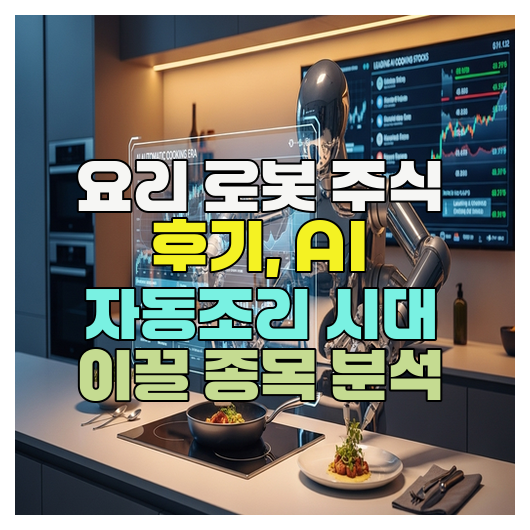  요리 로봇 주식 후기, AI 자동조리 시대 이끌 종목 분석