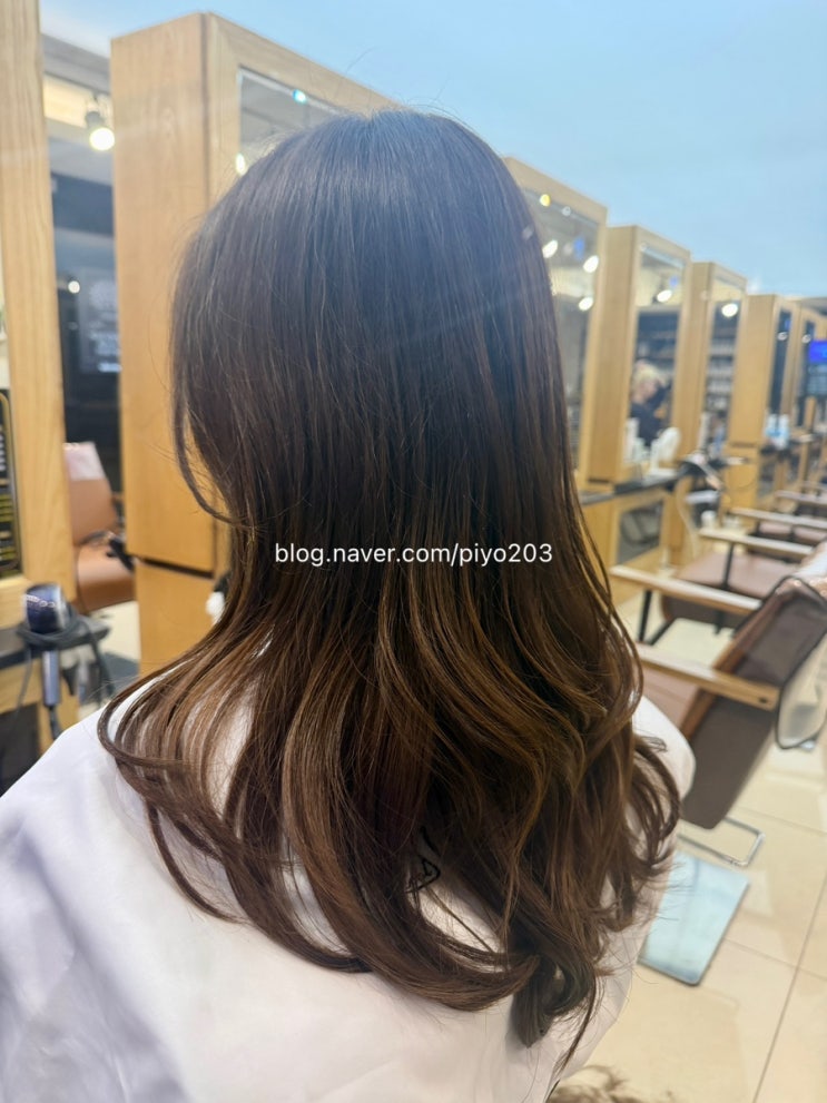  의정부역 120% 미용실 레이어드 컷 사이드 뱅 + C컬 웨이브펌으로 손질까지 쉬운 스타일 