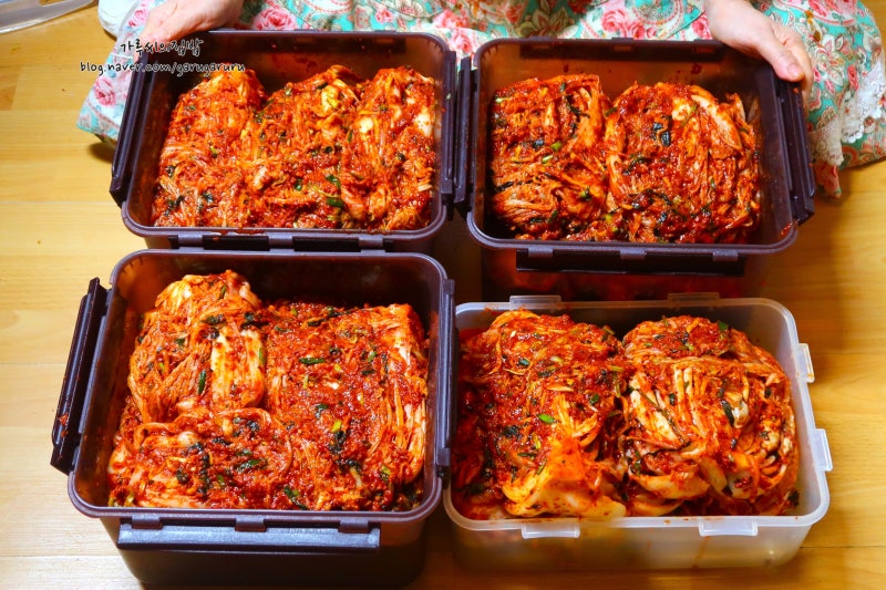 김장 양념 레시피 시원한 전라도식 김장김치 배추김치 담그는법