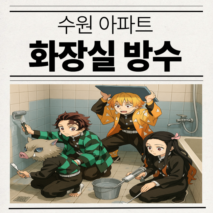  수원 화장실 누수 영통구 아파트 바닥 방수공사 업체 추천