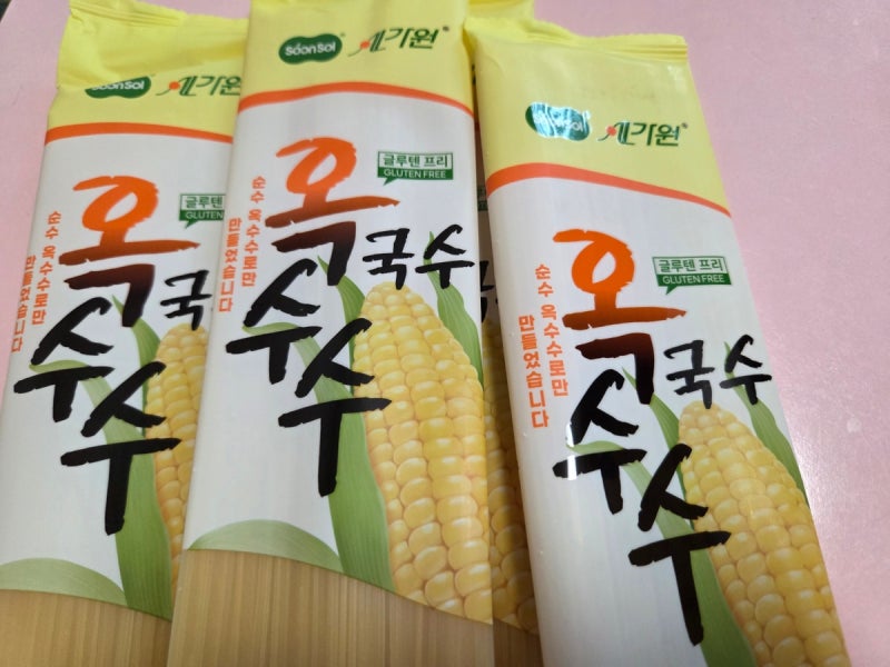 [후기] 순솔가원 100% 옥수수국수 온면 글루텐프리