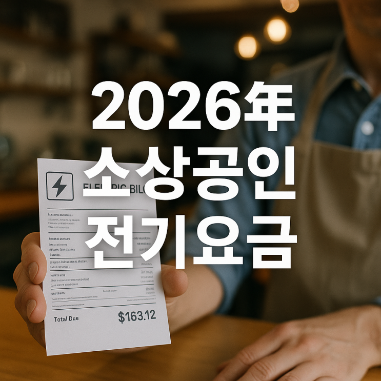  2026년 소상공인 전기요금 1분기 동결! (11월 동절기 분할 납부 신청 방법 총정리)