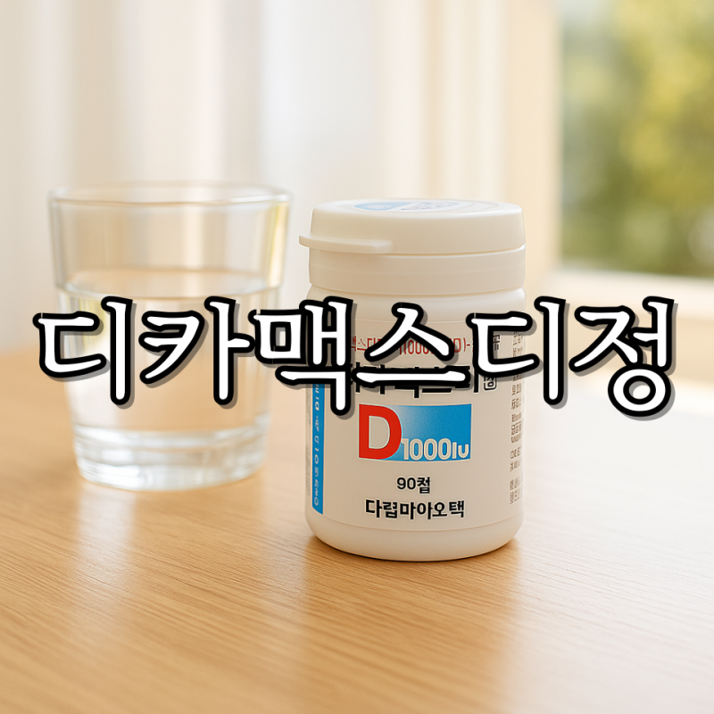 디카맥스디정 복용법 효능 가격