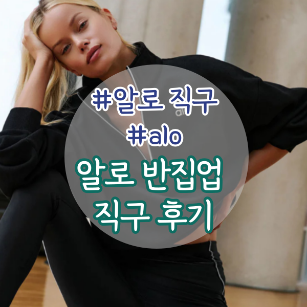 알로 아콜레이드 반집업 공홈 직구 후기 - 사이즈, 15%할인 총정리