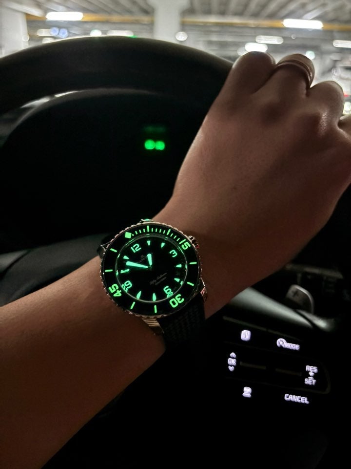 [시계 리뷰] 블랑팡 피프티패덤즈 신형 42.3mm 검판_Blancpain Fifty Fathoms Automatique, 내돈내산 3개월 실사용 리뷰