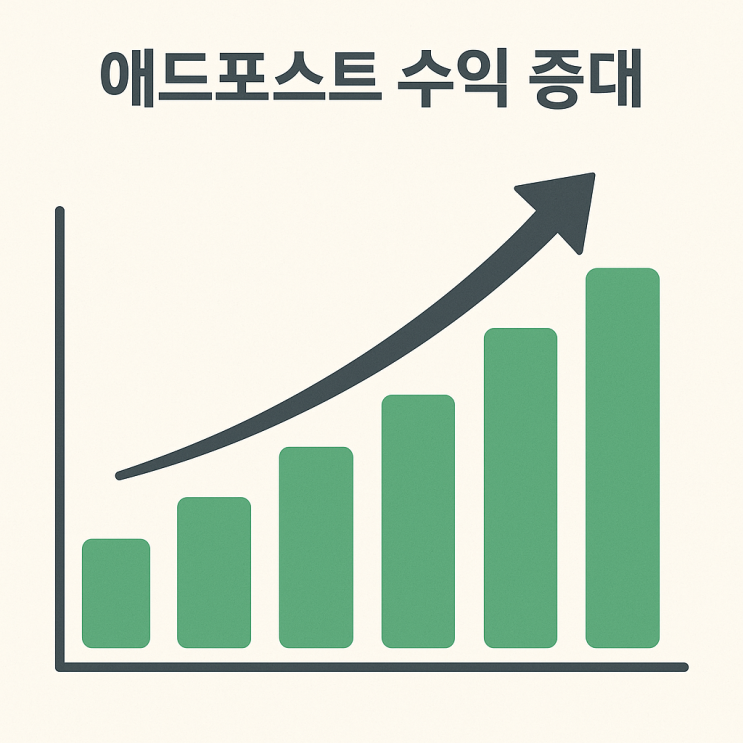  애드포스트 수익을 높이기 위한 필요 전략