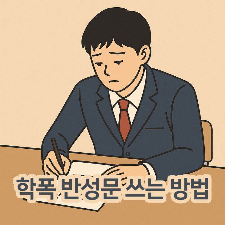  학폭변호사가 알려주는 학교폭력 반성문 쓰는법 작성 예시