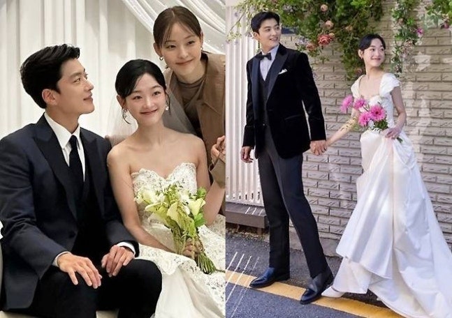 배우 이유미, 순백의 웨딩드레스 자태 공개… 장승조와 함께한 ‘결혼식 비주얼’에 팬들 심....