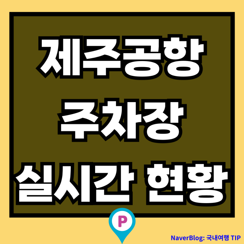 제주공항 주차장 실시간 상황, 현황 확인 방법