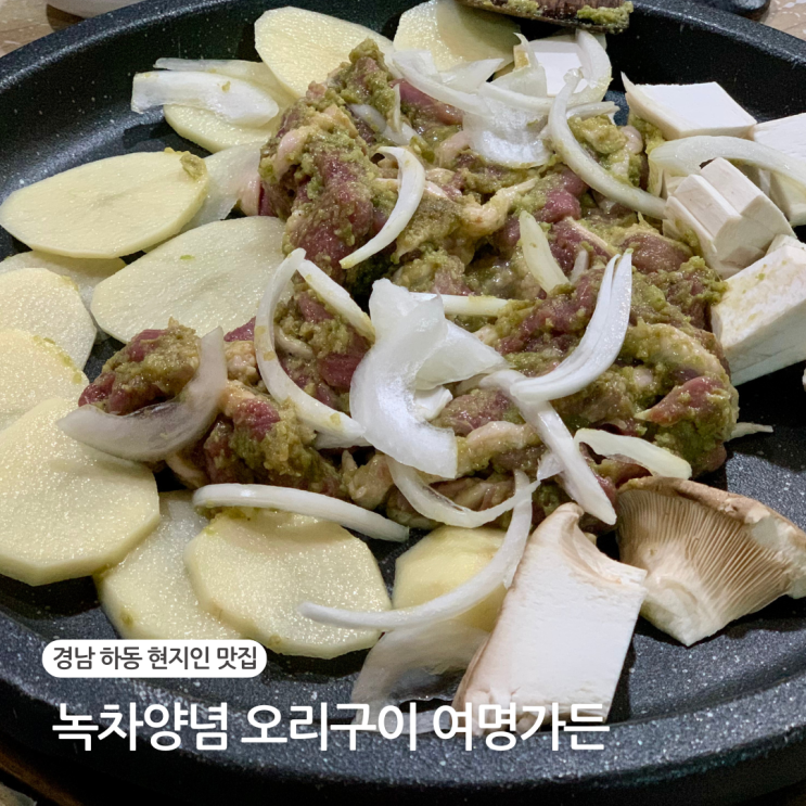  하동 최참판댁 현지인 맛집 추천 녹차 양념 오리구이 여명가든