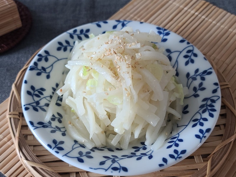 무나물볶음 레시피 무채나물 무우나물 볶음 만들기