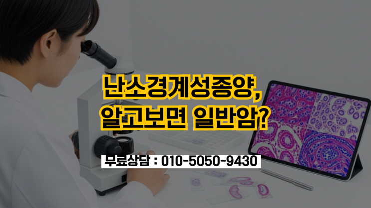  난소경계성종양 알고보면 일반암?! D39.1코드