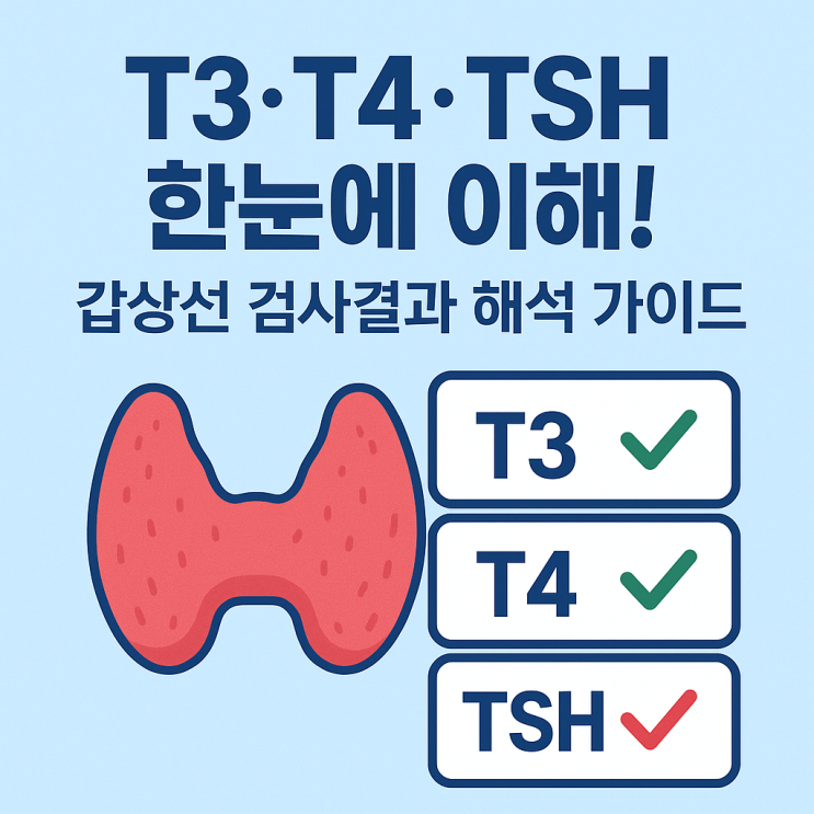   갑상선 검사 결과, ‘T3·T4·TSH’ 의미 한눈에 보기