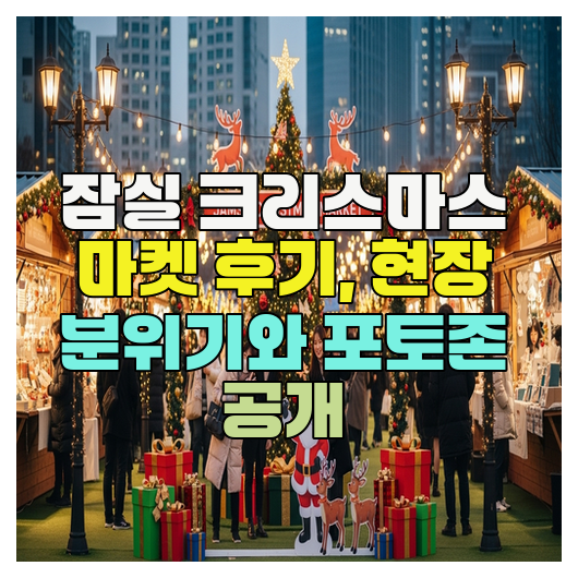  잠실 크리스마스 마켓 후기, 현장 분위기와 포토존 공개