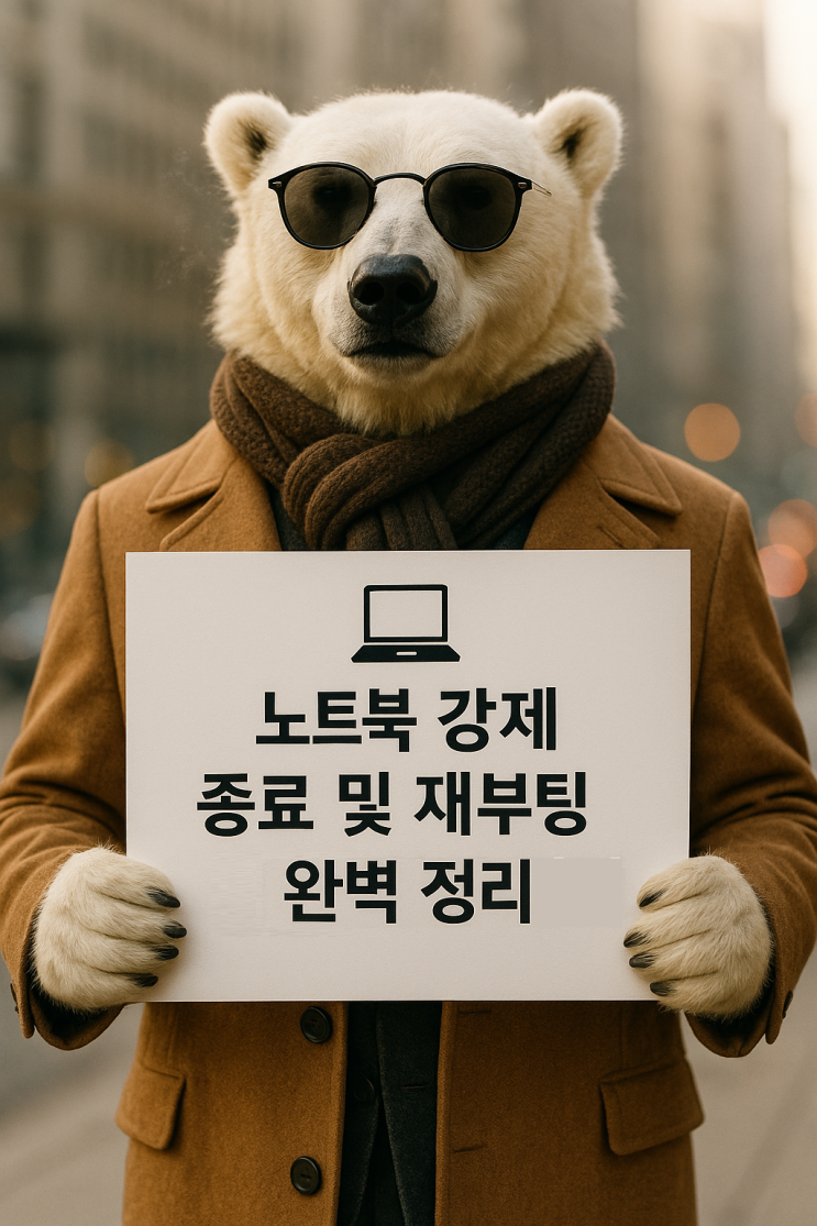  노트북 강제 종료 및 재부팅 방법 완벽 정리