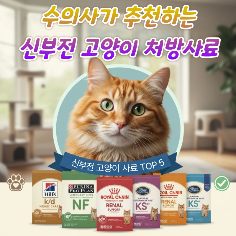 신부전 고양이 처방식 사료 추천: 수의사가 권한 TOP 5