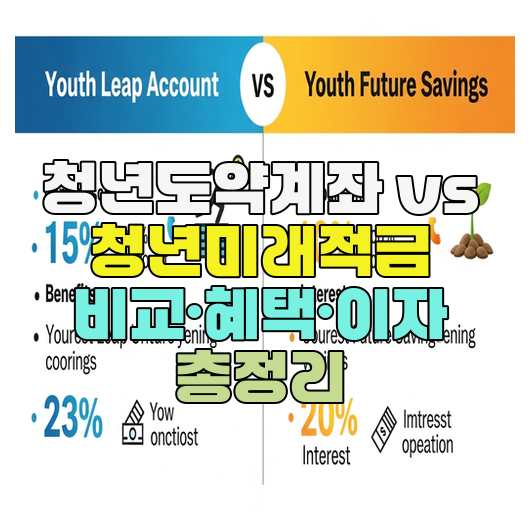  청년도약계좌 vs 청년미래적금 비교·혜택·이자 총정리