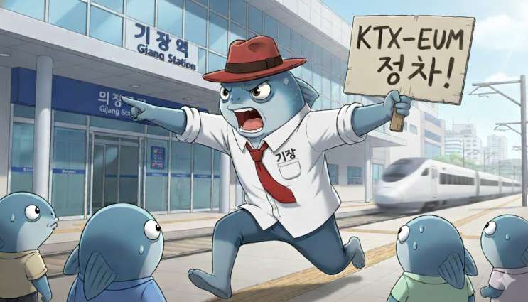 "<b>KTX-이음</b> <b>정차</b>!" <b>기장</b>멸치의 간절한 외침