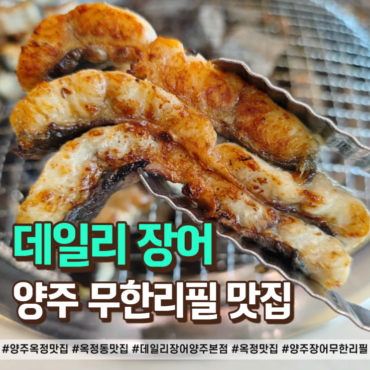  옥정동 맛집 데일리 장어 양주본점, 장어 무한리필로 몸보신 제대로