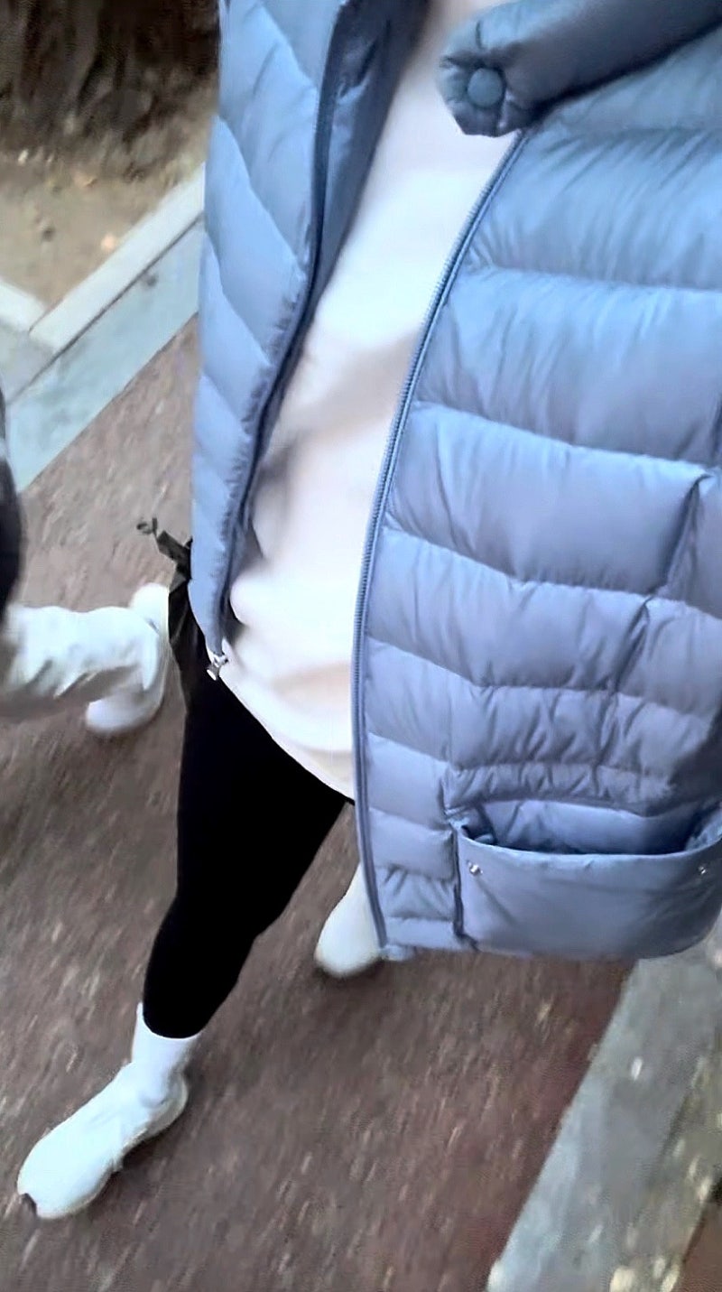 나만알래 지오다노 경량패딩 여성 추천 코디 온도 브랜드