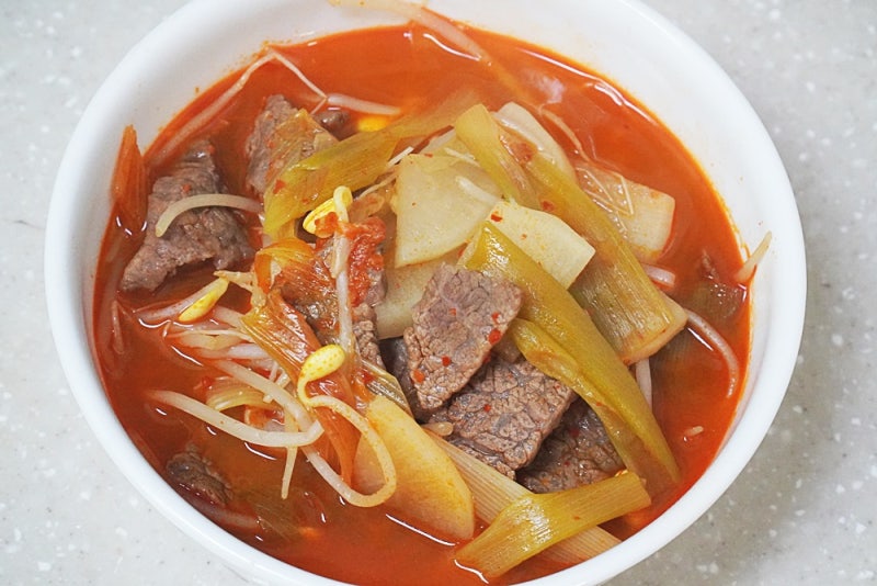 육개장황금레시피 류수영육개장 만드는법 소고기육개장 끓이는법