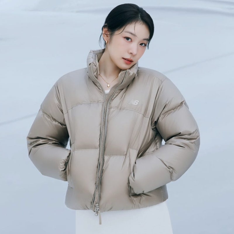 25FW 뉴발란스 김연아 액티브 여성 덕다운 자켓 여자 숏패딩 추천