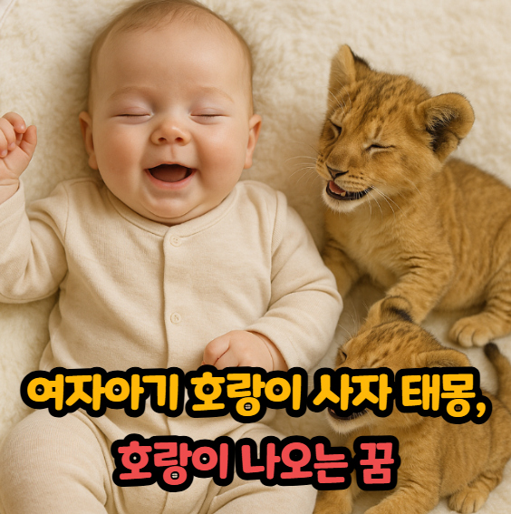 여자아기 호랑이 사자 태몽, 호랑이 나오는 꿈