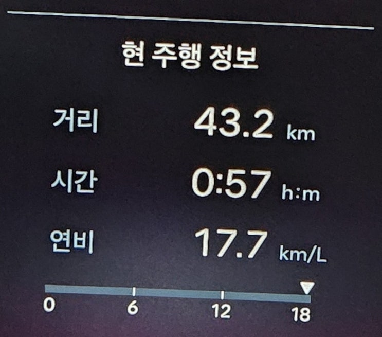  팰리세이드 하이브리드 연비(17.7km/L)