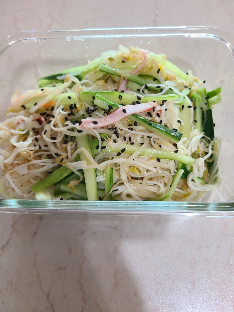 숙주요리 숙주맛살무침 숙주냉채