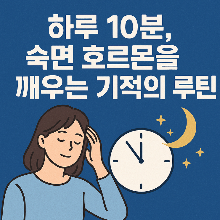   수면 질 높이는 비법 – 숙면 호르몬을 깨우는 생활습관