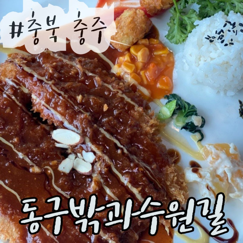 충주 동구밖과수원길 충주댐 비오는날 경양식돈까스