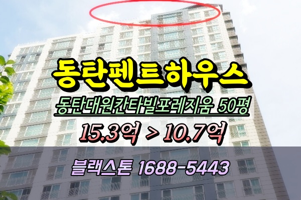  동탄펜트하우스 경매 대원칸타빌포레지움 50평