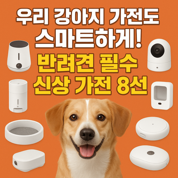  우리 강아지의 일상을 스마트하게!  반려견 필수 신상 가전 BEST 8