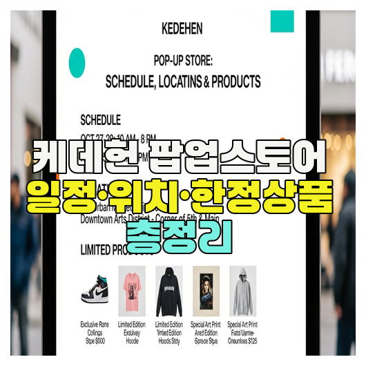  케데헌 팝업스토어 일정·위치·한정상품 총정리