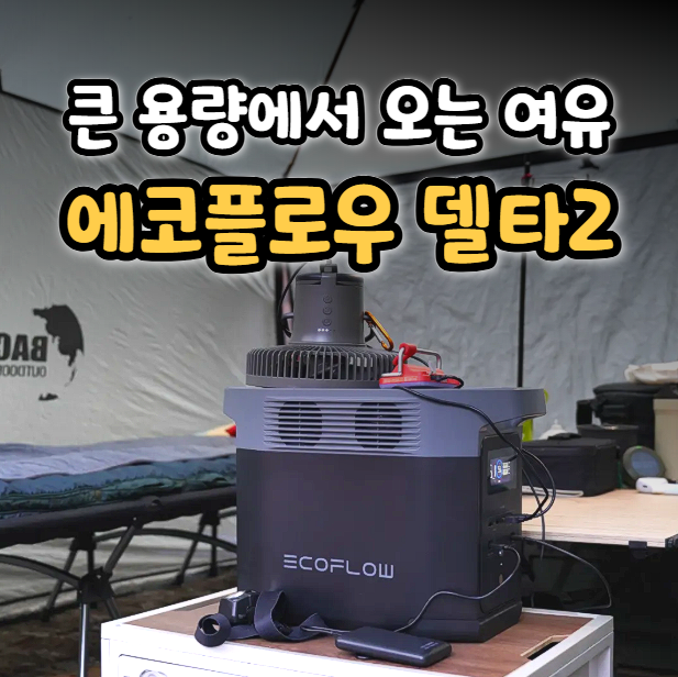  휴대용 파워뱅크 에코플로우 델타2 역대급 블랙프라이데이! 겨울 캠핑 필수품
