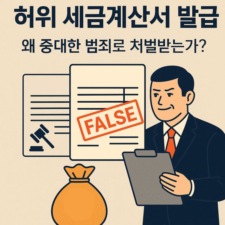  허위 세금계산서 발급 처벌? 실형 피하고 싶다면 필독