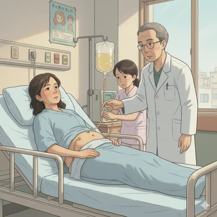  간경화말기,복수.간성혼수 현실 관리와 리박트과립.복수천자 활용법