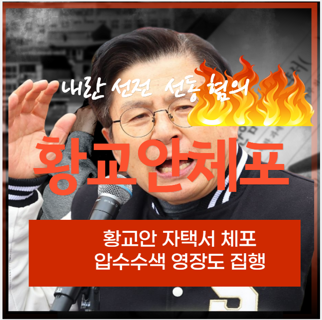 <b>내란</b>선전 <b>선동 혐의</b> <b>황교안</b> <b>체포</b>