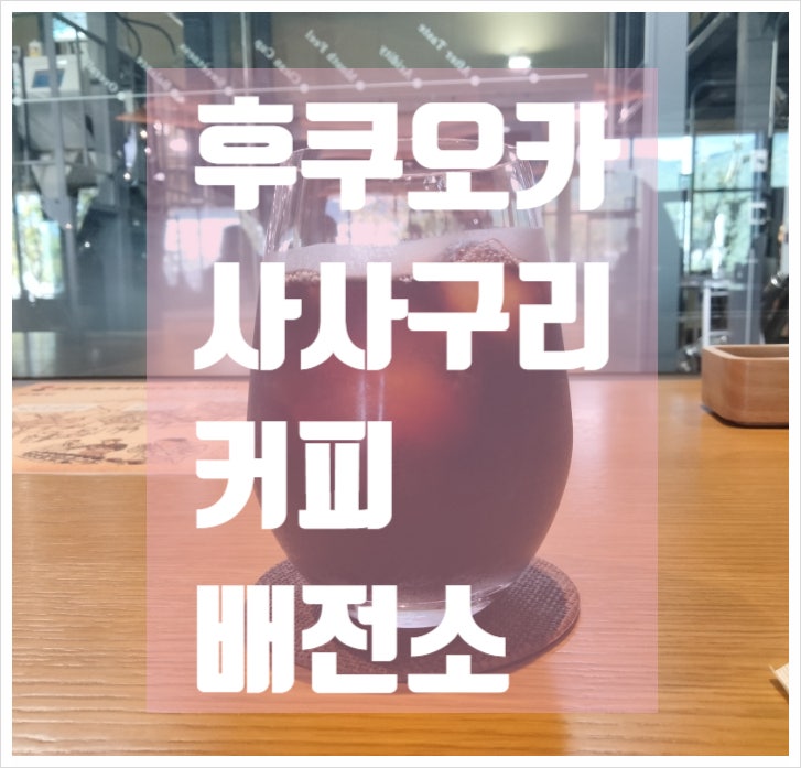  후쿠오카 새로운 로스팅 명소 커피 배전소