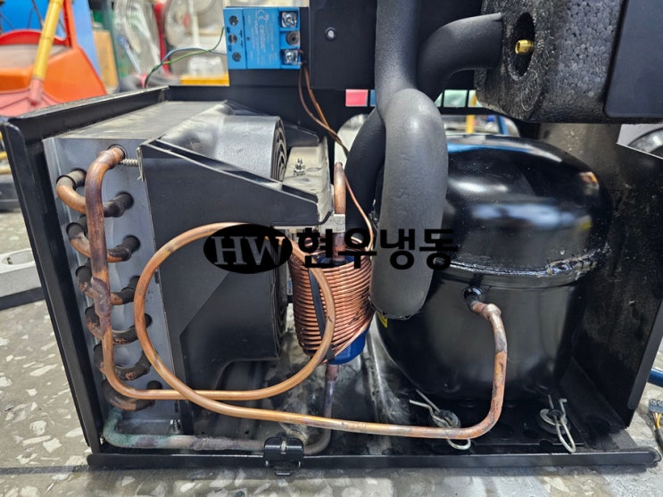  울산냉장고수리 소형칠러냉각기 콤프레셔 드라이어 모세관 교체수리