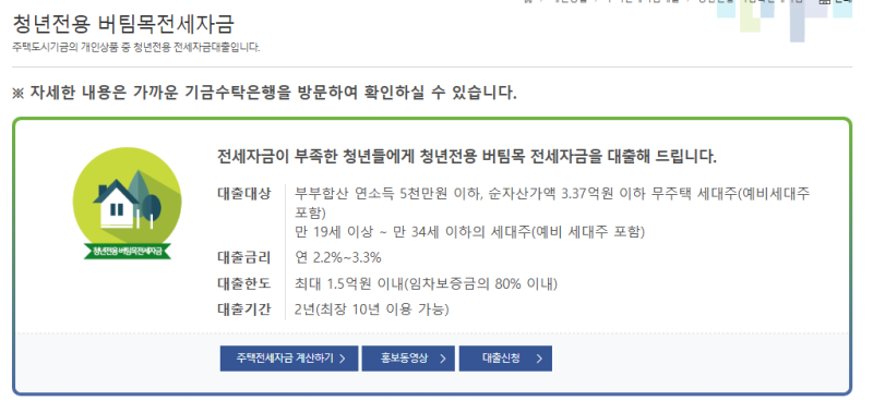 청년 허그 버팀목 전세대출 연장(전세 증액 재계약, 보증보험 갱신)