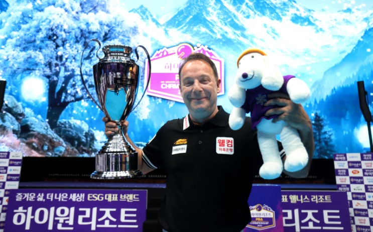  스페인 3쿠션 전설 산체스 PBA 통산 2승 달성