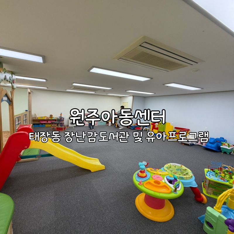 [원주] 태장동 장난감도서관 및 무료 유아프로그램 키즈카페 추천 : 원주아동센터