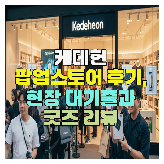  케데헌 팝업스토어 후기, 현장 대기줄과 굿즈 리뷰
