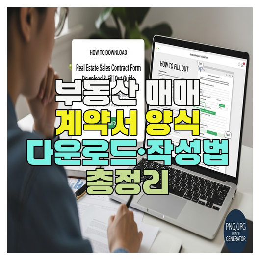  부동산 매매 계약서 양식 다운로드·작성법 총정리